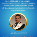Fakültemiz Uluslararası Ticaret ve Lojistik Bölümü Öğretim Üyesi Doç. Dr. Süleyman YURTKURAN'ın Makalesi SCI Endeksli Dergide Yayınlanmıştır